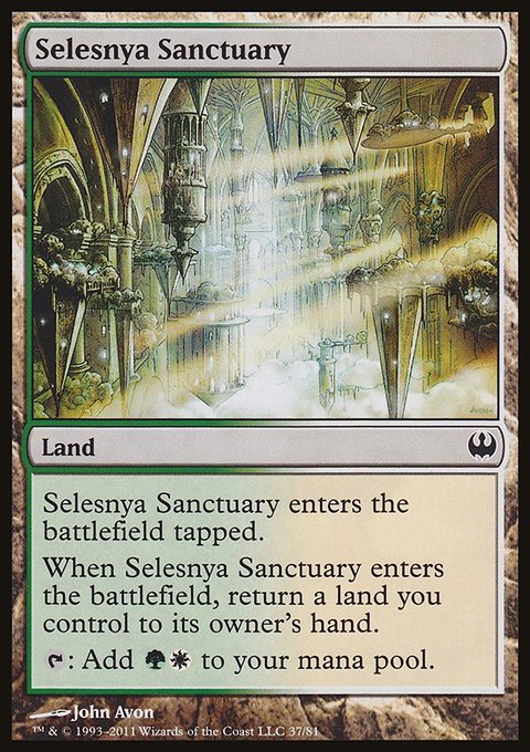 Selesnya Sanctuary, Duel Decks: Knights vs. Dragons #37, Magic: The Gathering card