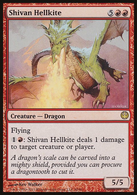 Shivan Hellkite, Duel Decks: Knights vs. Dragons #60, Magic: The Gathering card