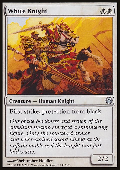 White Knight, Duel Decks: Knights vs. Dragons #9, Magic: The Gathering card