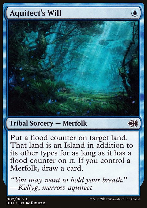 Aquitect's Will, Duel Decks: Merfolk vs. Goblins #2, Magic: The Gathering card