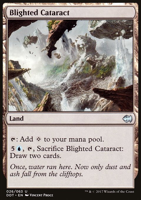 Blighted Cataract, Duel Decks: Merfolk vs. Goblins #26, Magic: The Gathering card