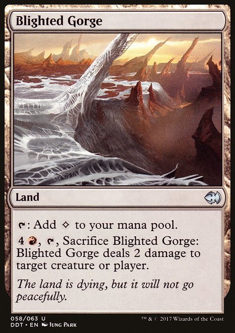 Blighted Gorge, Duel Decks: Merfolk vs. Goblins #58, Magic: The Gathering card