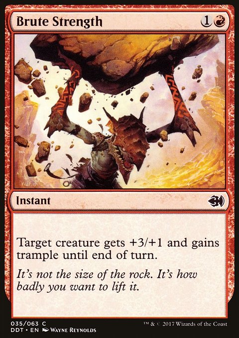 Brute Strength, Duel Decks: Merfolk vs. Goblins #35, Magic: The Gathering card