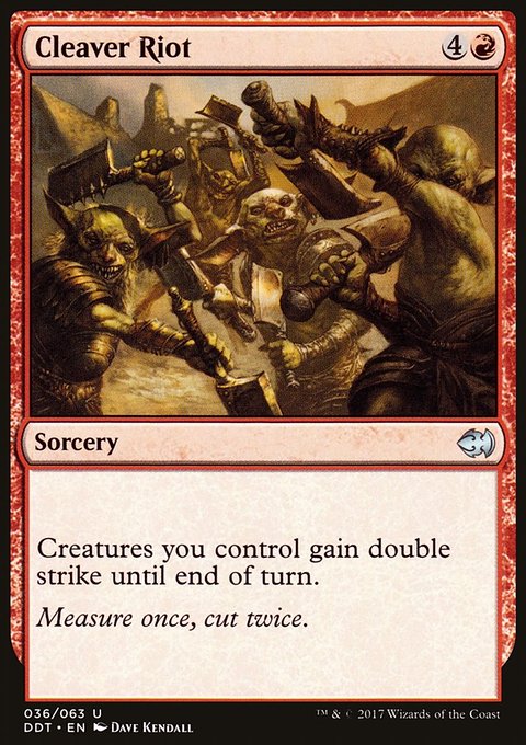 Cleaver Riot, Duel Decks: Merfolk vs. Goblins #36, Magic: The Gathering card