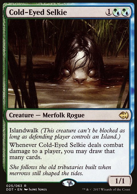 Cold-Eyed Selkie, Duel Decks: Merfolk vs. Goblins #25, Magic: The Gathering card