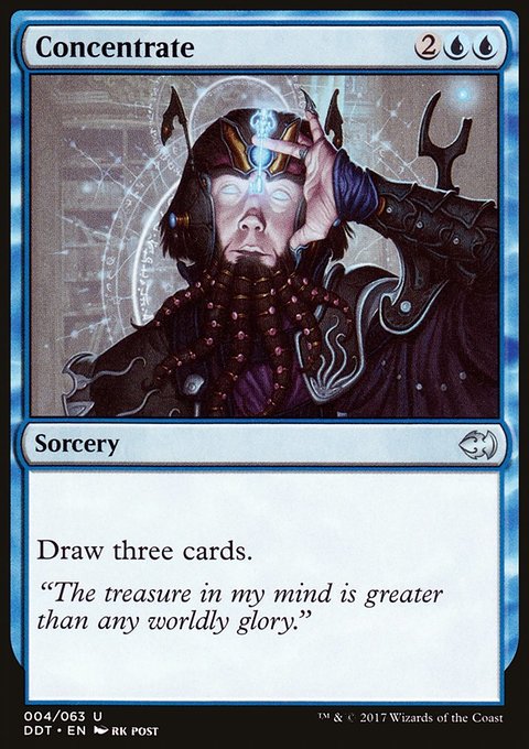 Concentrate, Duel Decks: Merfolk vs. Goblins #4, Magic: The Gathering card