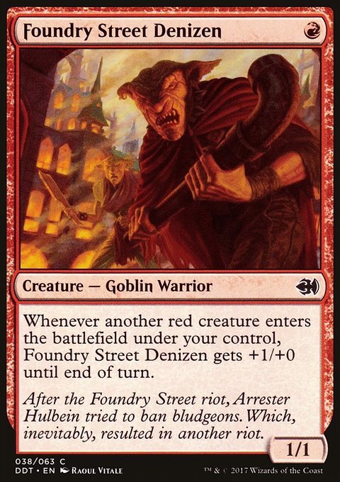 Foundry Street Denizen, Duel Decks: Merfolk vs. Goblins #38, Magic: The Gathering card