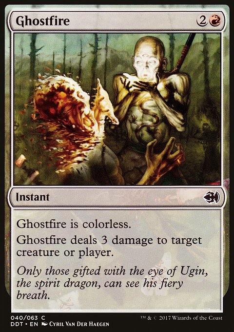 Ghostfire, Duel Decks: Merfolk vs. Goblins #40, Magic: The Gathering card
