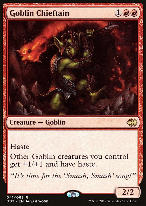 Goblin Chieftain, Duel Decks: Merfolk vs. Goblins #41, Magic: The Gathering card