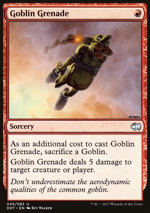 Goblin Grenade, Duel Decks: Merfolk vs. Goblins #45, Magic: The Gathering card