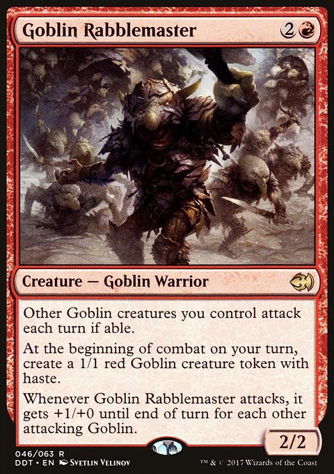 Goblin Rabblemaster, Duel Decks: Merfolk vs. Goblins #46, Magic: The Gathering card