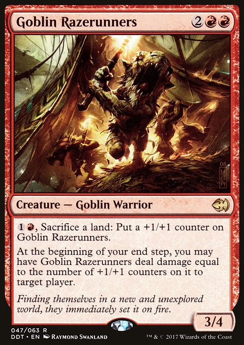 Goblin Razerunners, Duel Decks: Merfolk vs. Goblins #47, Magic: The Gathering card