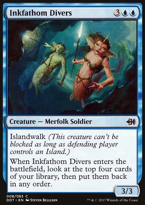 Inkfathom Divers, Duel Decks: Merfolk vs. Goblins #8, Magic: The Gathering card
