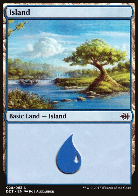 Island, Duel Decks: Merfolk vs. Goblins #28, Magic: The Gathering card