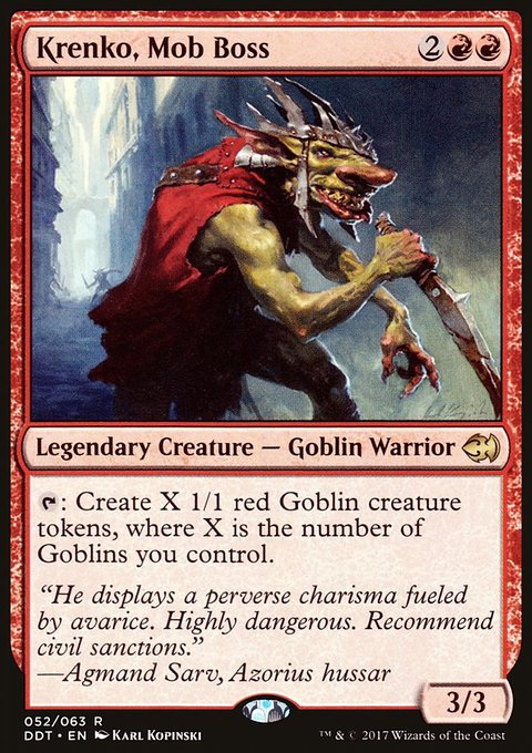 Krenko, Mob Boss, Duel Decks: Merfolk vs. Goblins #52, Magic: The Gathering card