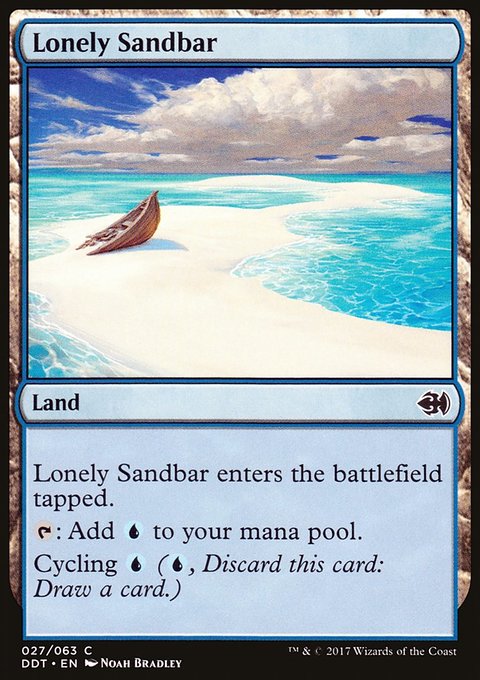 Lonely Sandbar, Duel Decks: Merfolk vs. Goblins #27, Magic: The Gathering card