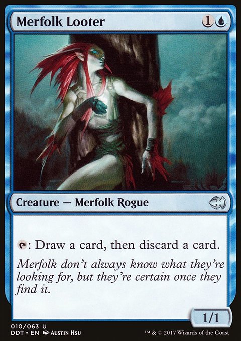 Merfolk Looter, Duel Decks: Merfolk vs. Goblins #10, Magic: The Gathering card