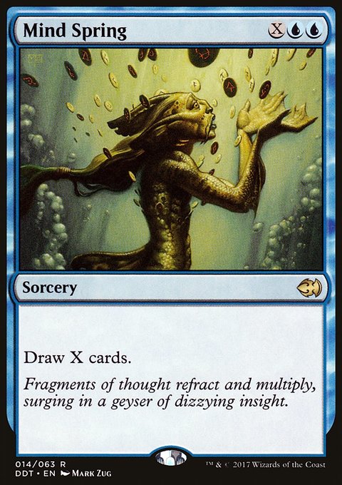 Mind Spring, Duel Decks: Merfolk vs. Goblins #14, Magic: The Gathering card
