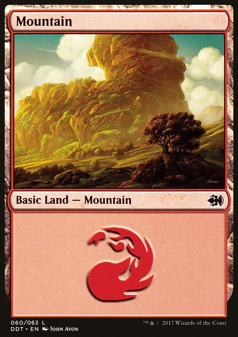 Mountain, Duel Decks: Merfolk vs. Goblins #60, Magic: The Gathering card