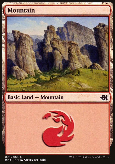 Mountain, Duel Decks: Merfolk vs. Goblins #61, Magic: The Gathering card