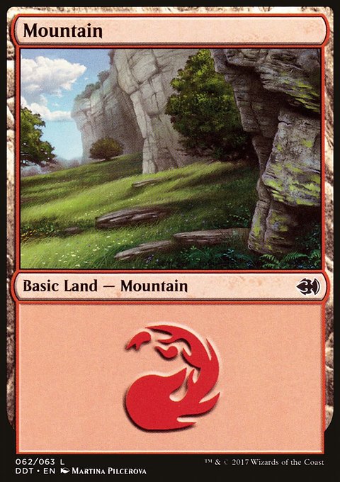Mountain, Duel Decks: Merfolk vs. Goblins #62, Magic: The Gathering card
