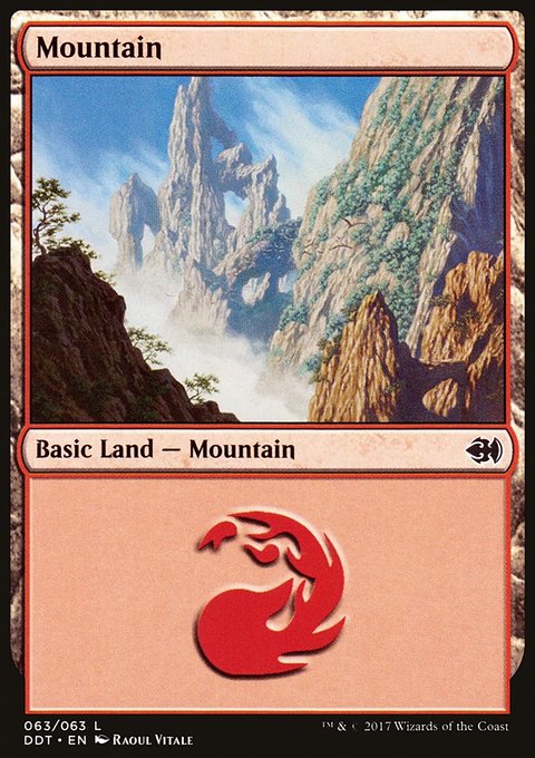 Mountain, Duel Decks: Merfolk vs. Goblins #63, Magic: The Gathering card