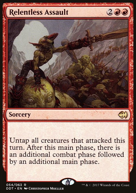 Relentless Assault, Duel Decks: Merfolk vs. Goblins #54, Magic: The Gathering card