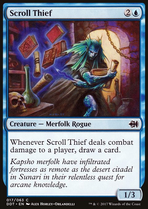 Scroll Thief, Duel Decks: Merfolk vs. Goblins #17, Magic: The Gathering card
