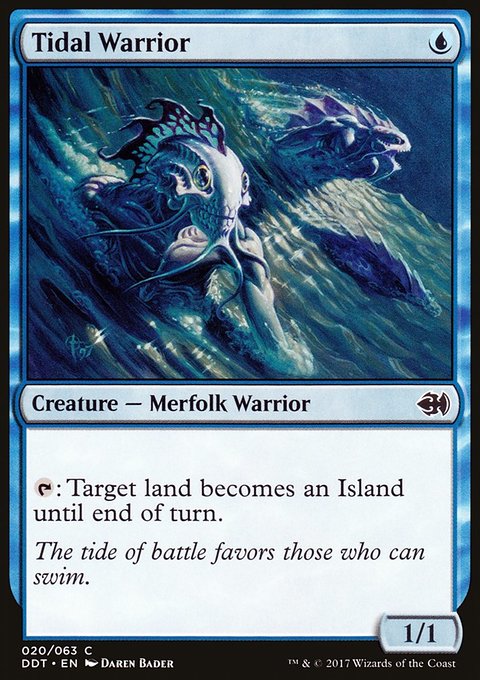 Tidal Warrior, Duel Decks: Merfolk vs. Goblins #20, Magic: The Gathering card