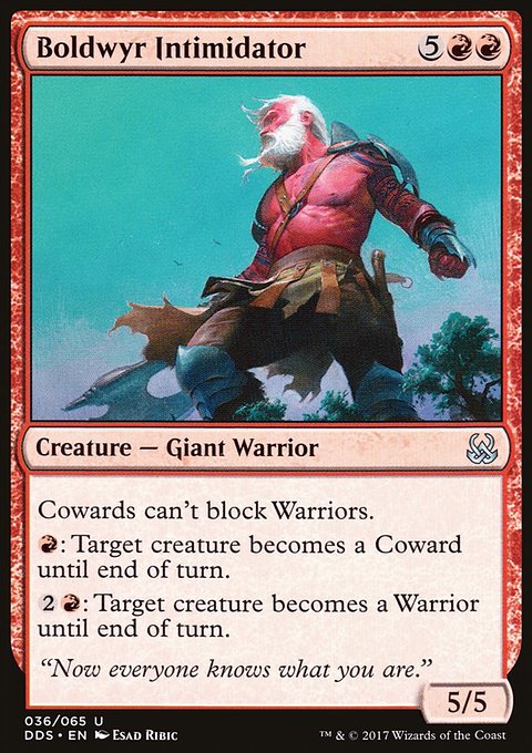 Boldwyr Intimidator, Duel Decks: Mind vs. Might #36, Magic: The Gathering card