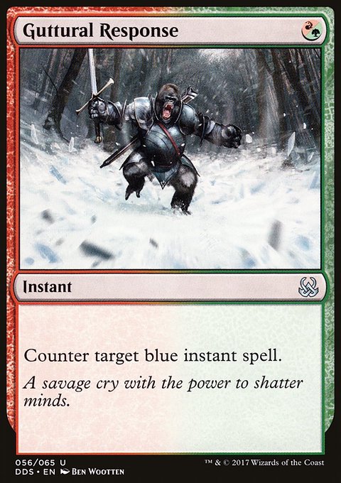 Guttural Response, Duel Decks: Mind vs. Might #56, Magic: The Gathering card