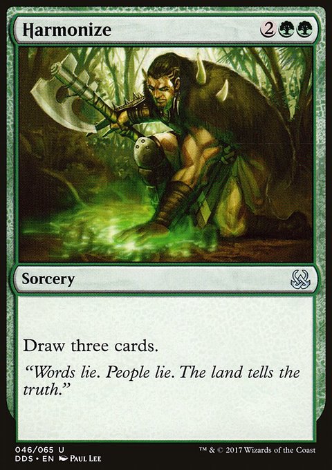 Harmonize, Duel Decks: Mind vs. Might #46, Magic: The Gathering card
