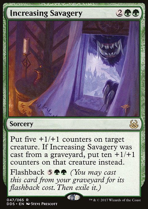Increasing Savagery, Duel Decks: Mind vs. Might #47, Magic: The Gathering card
