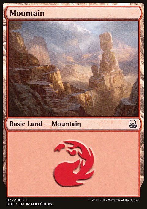 Mountain, Duel Decks: Mind vs. Might #32, Magic: The Gathering card