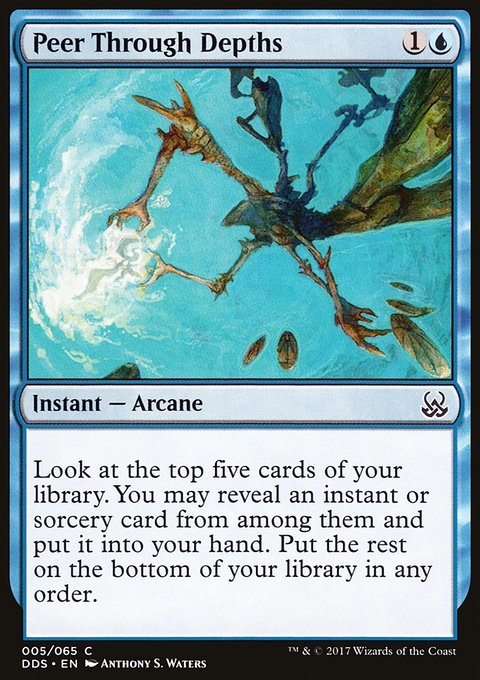 Peer Through Depths, Duel Decks: Mind vs. Might #5, Magic: The Gathering card