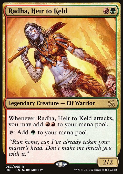 Radha, Heir to Keld, Duel Decks: Mind vs. Might #53, Magic: The Gathering card