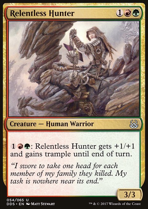 Relentless Hunter, Duel Decks: Mind vs. Might #54, Magic: The Gathering card