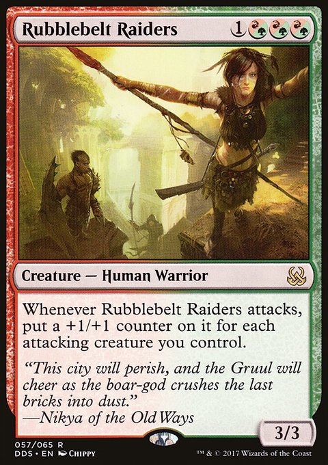 Rubblebelt Raiders, Duel Decks: Mind vs. Might #57, Magic: The Gathering card