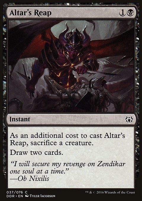 Altar's Reap, Duel Decks: Nissa vs. Ob Nixilis #37, Magic: The Gathering card