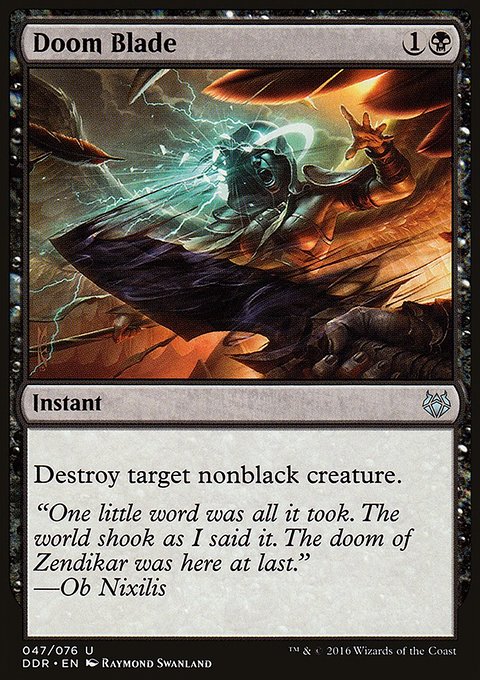 Doom Blade, Duel Decks: Nissa vs. Ob Nixilis #47, Magic: The Gathering card