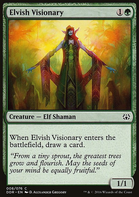 Elvish Visionary, Duel Decks: Nissa vs. Ob Nixilis #8, Magic: The Gathering card