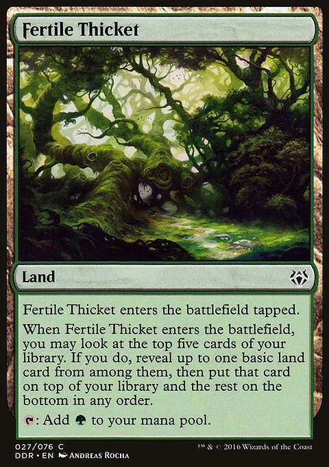 Fertile Thicket, Duel Decks: Nissa vs. Ob Nixilis #27, Magic: The Gathering card