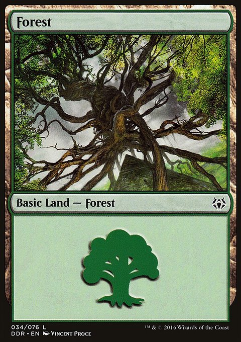 Forest, Duel Decks: Nissa vs. Ob Nixilis #34, Magic: The Gathering card