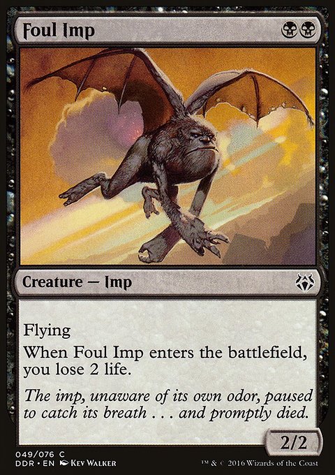 Foul Imp, Duel Decks: Nissa vs. Ob Nixilis #49, Magic: The Gathering card