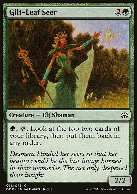 Gilt-Leaf Seer, Duel Decks: Nissa vs. Ob Nixilis #11, Magic: The Gathering card