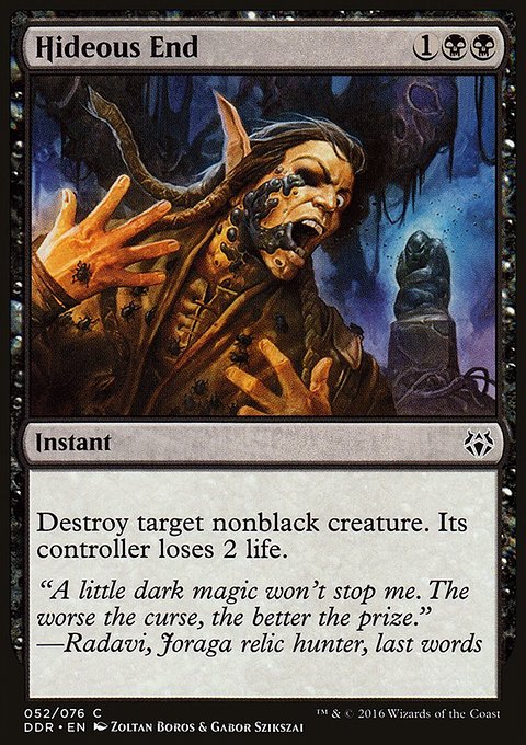 Hideous End, Duel Decks: Nissa vs. Ob Nixilis #52, Magic: The Gathering card