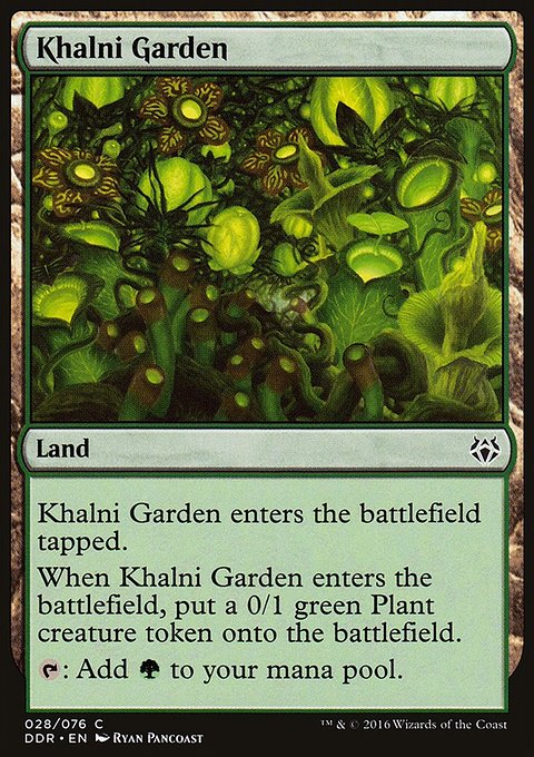 Khalni Garden, Duel Decks: Nissa vs. Ob Nixilis #28, Magic: The Gathering card