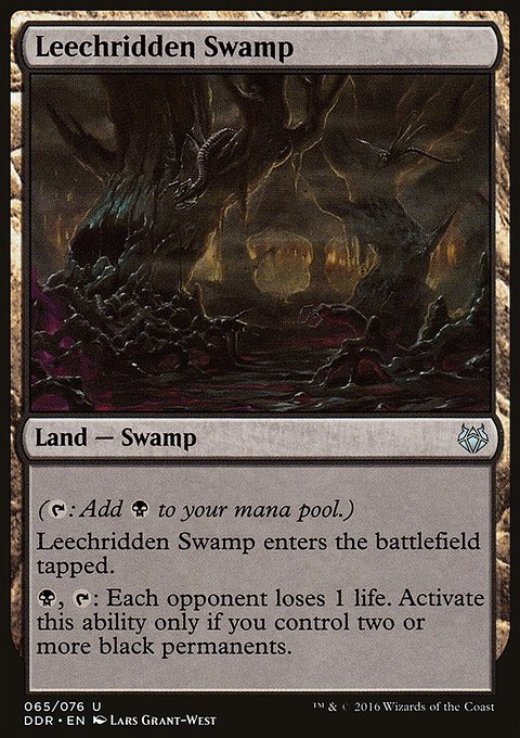Leechridden Swamp, Duel Decks: Nissa vs. Ob Nixilis #65, Magic: The Gathering card