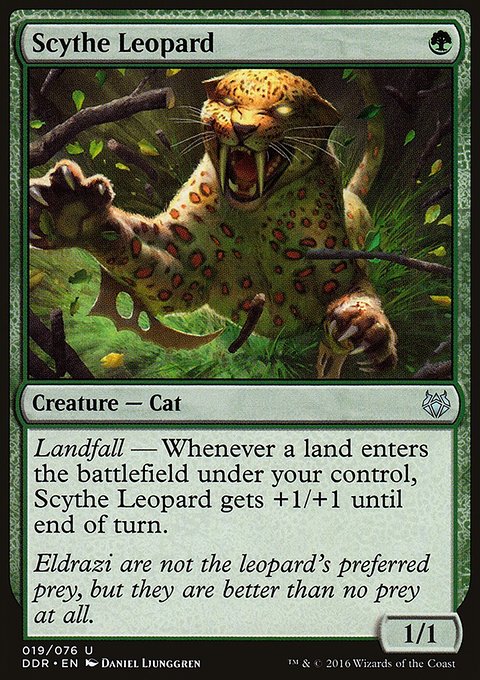 Scythe Leopard, Duel Decks: Nissa vs. Ob Nixilis #19, Magic: The Gathering card