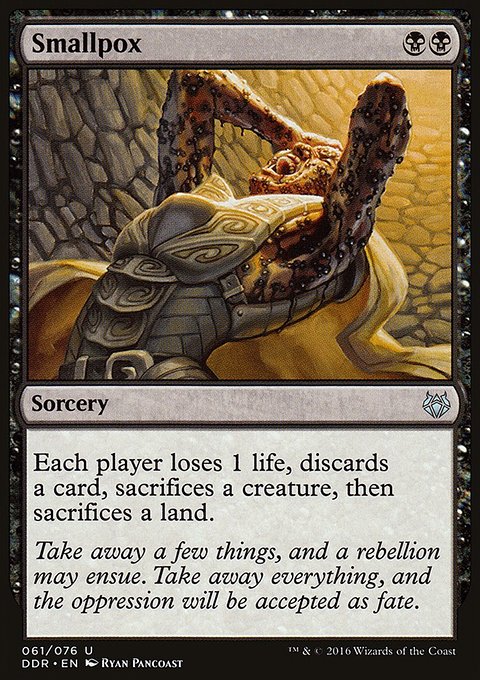 Smallpox, Duel Decks: Nissa vs. Ob Nixilis #61, Magic: The Gathering card
